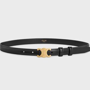 CELINE SMALL TRIOMPHE BELT IN TAURILLON LEATHER